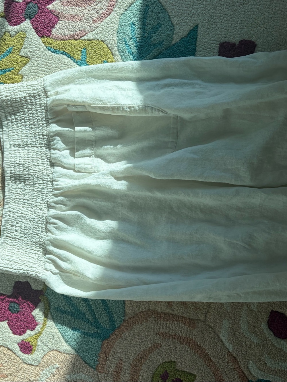 Pilcro x Anthropologie Reese linen blend pull on pants size XS tall - Picture 10 of 11